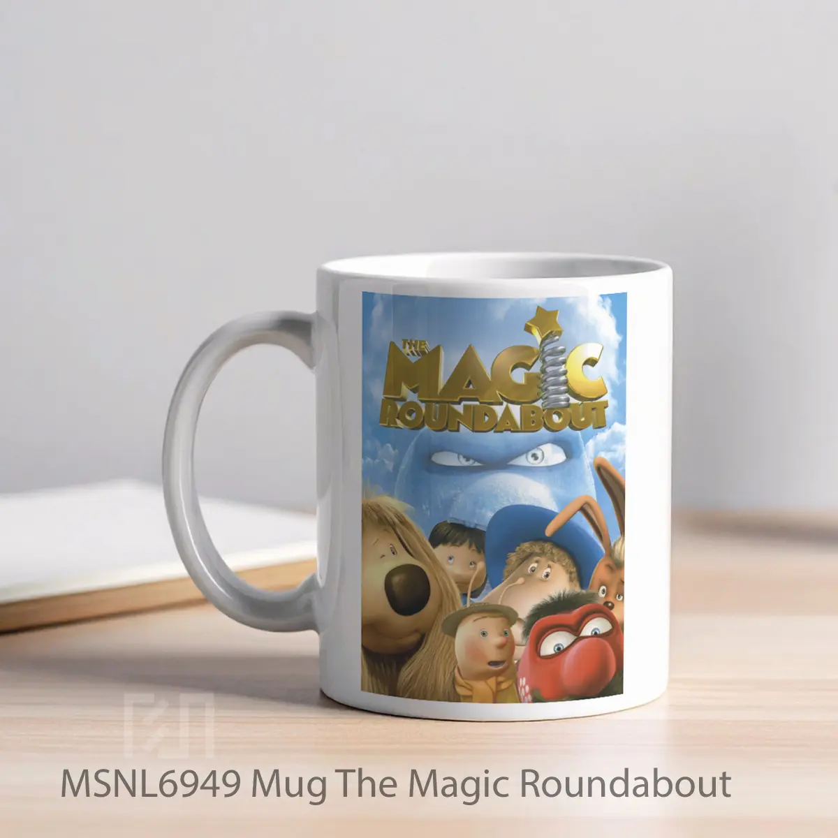 Mug The Magic Roundabout Gelas Keramik Tema Film MSNL6949 - Tampak Kiri