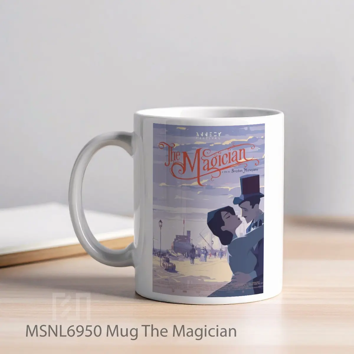 Mug The Magician Gelas Keramik Tema Film MSNL6950 - Tampak Kiri