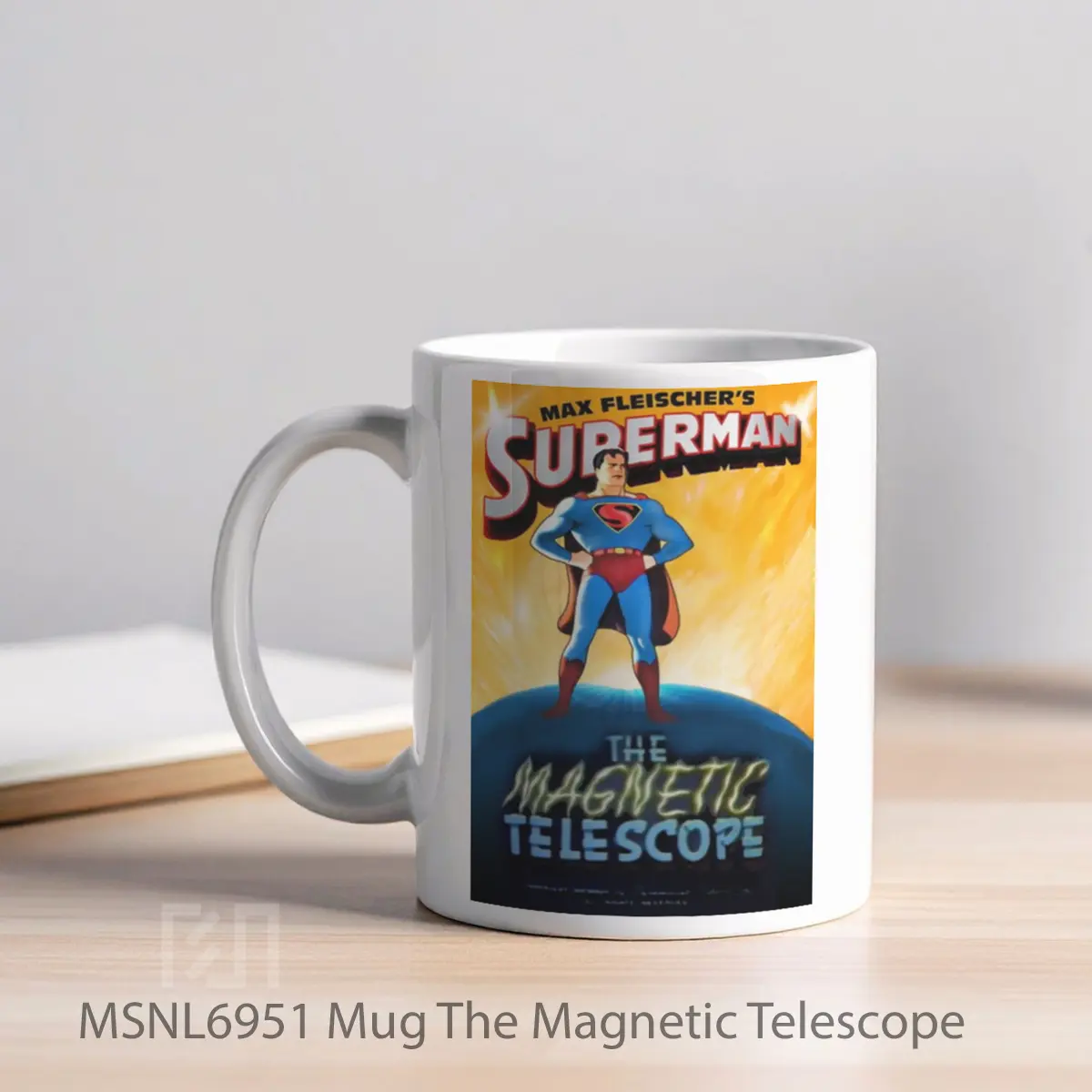 Mug The Magnetic Telescope Gelas Keramik Tema Film MSNL6951 - Tampak Kiri