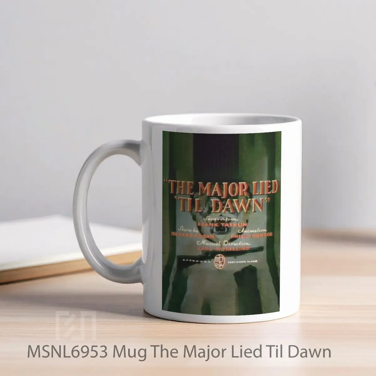 Mug The Major Lied Til Dawn Gelas Keramik Tema Film MSNL6953 - Tampak Kiri