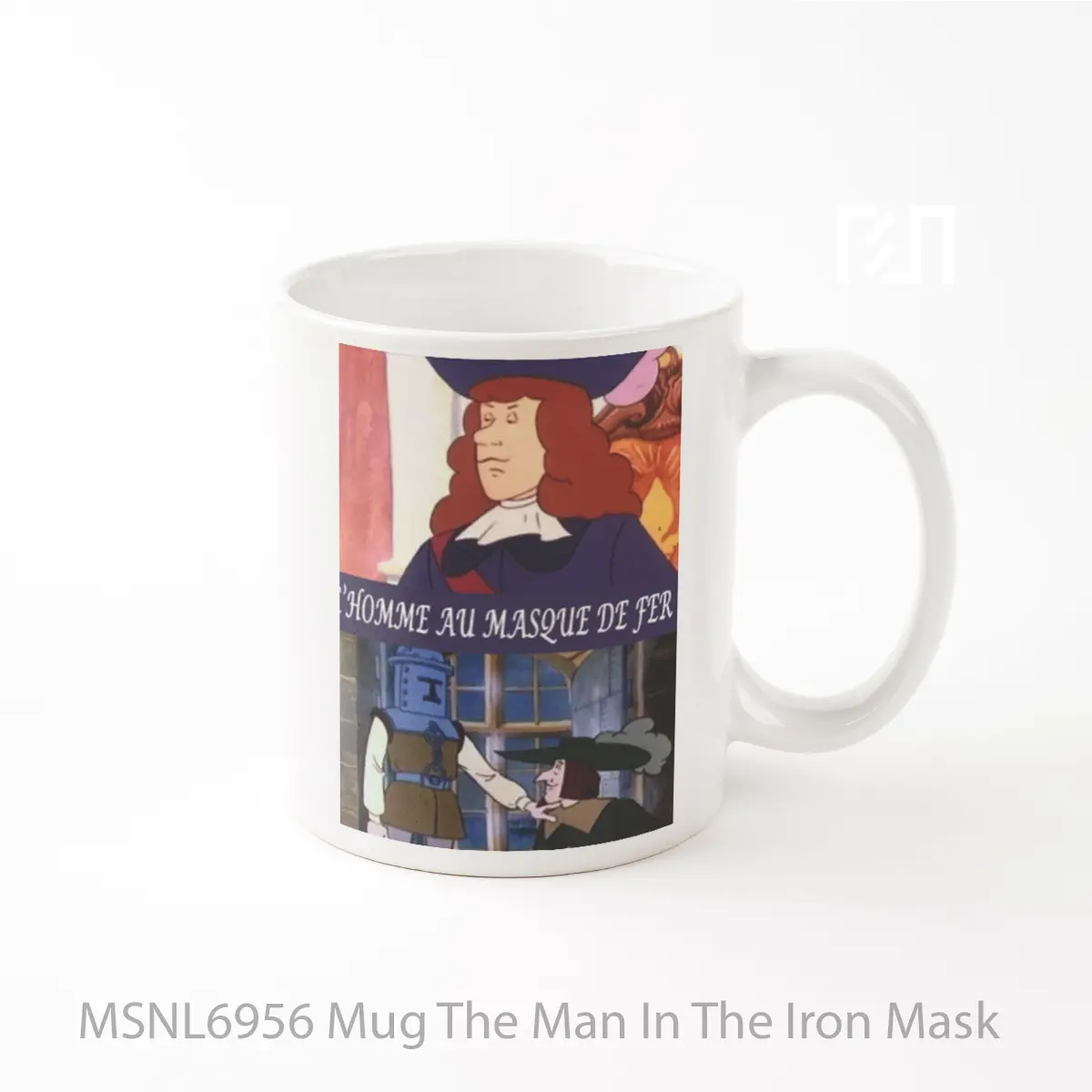 Mug The Man In The Iron Mask Gelas Keramik Tema Film MSNL6956