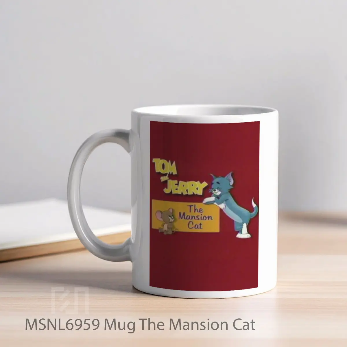 Mug The Mansion Cat Gelas Keramik Tema Film MSNL6959 - Tampak Kiri