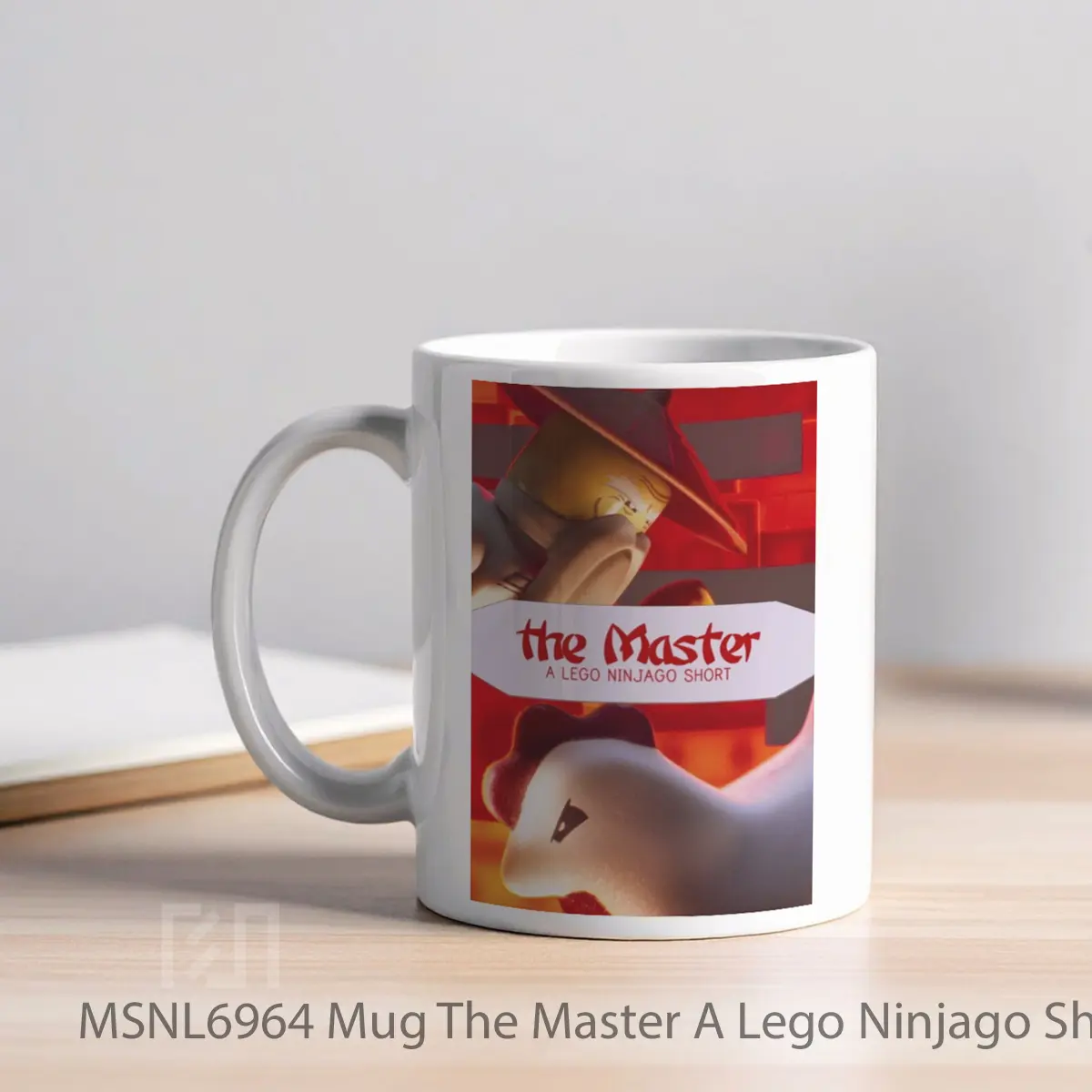Mug The Master A Lego Ninjago Short Gelas Keramik Tema Film MSNL6964 - Tampak Kiri