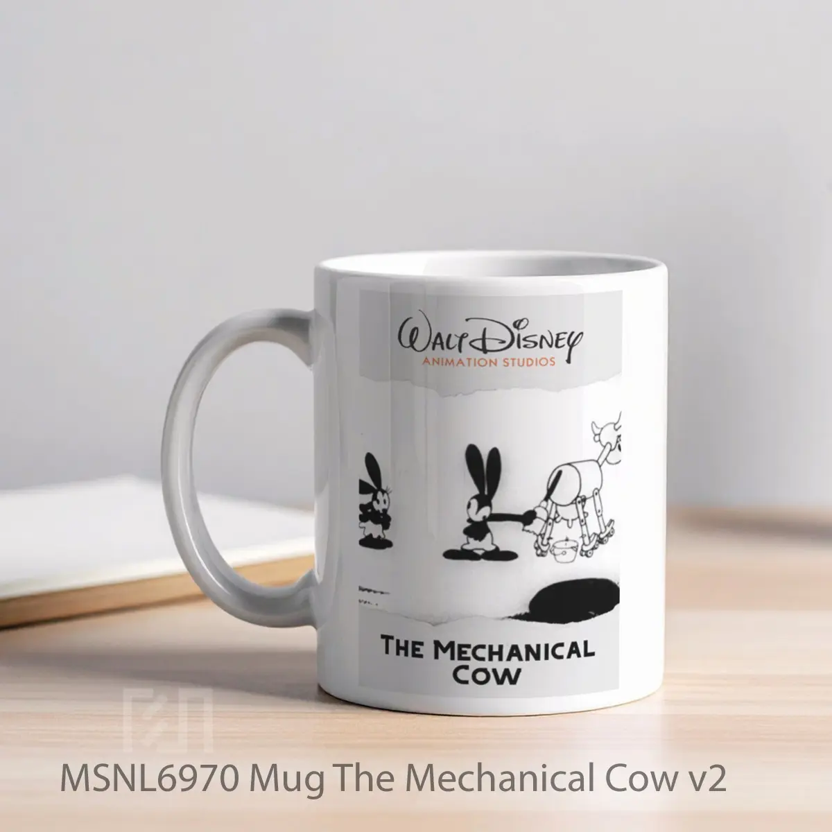 Mug The Mechanical Cow V2 Gelas Keramik Tema Film MSNL6970 - Tampak Kiri