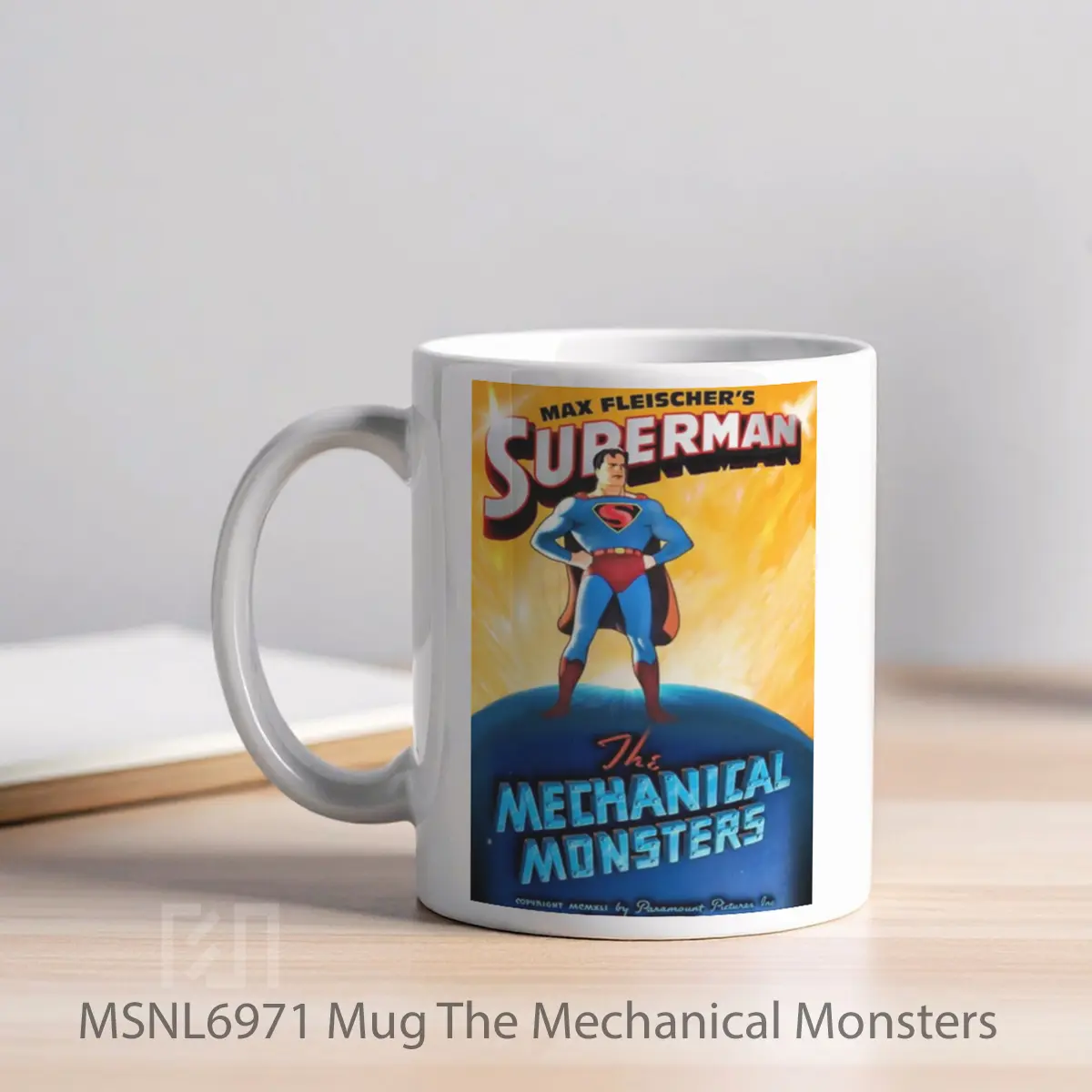 Mug The Mechanical Monsters Gelas Keramik Tema Film MSNL6971 - Tampak Kiri
