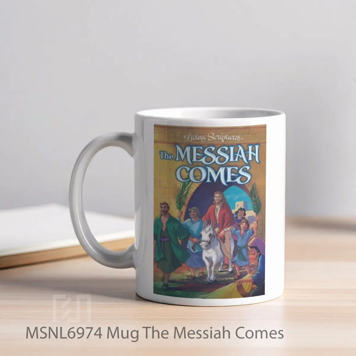 Mug The Messiah Comes Gelas Keramik Tema Film MSNL6974 - Tampak Kiri