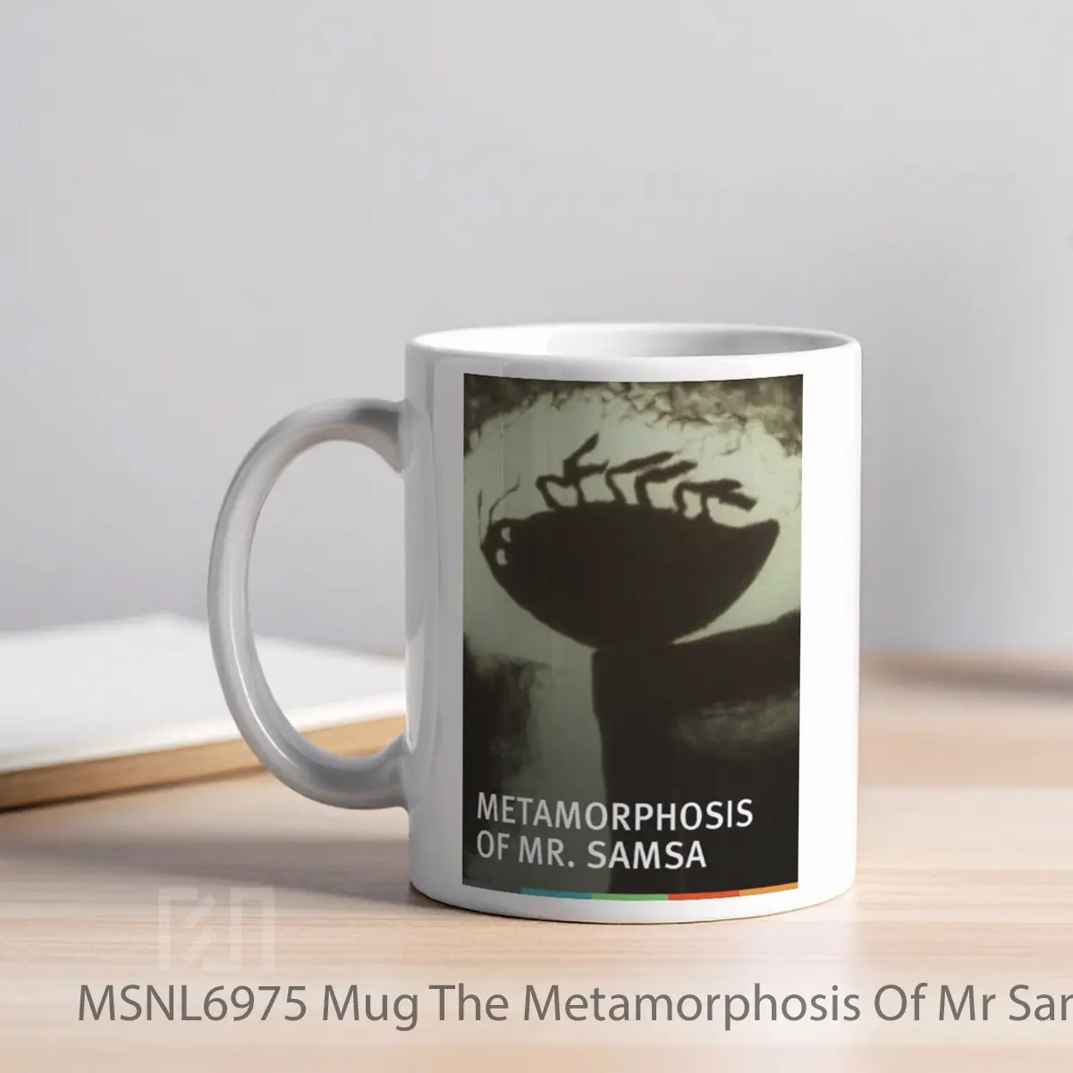 Mug The Metamorphosis Of Mr Samsa Gelas Keramik Tema Film MSNL6975 - Tampak Kiri