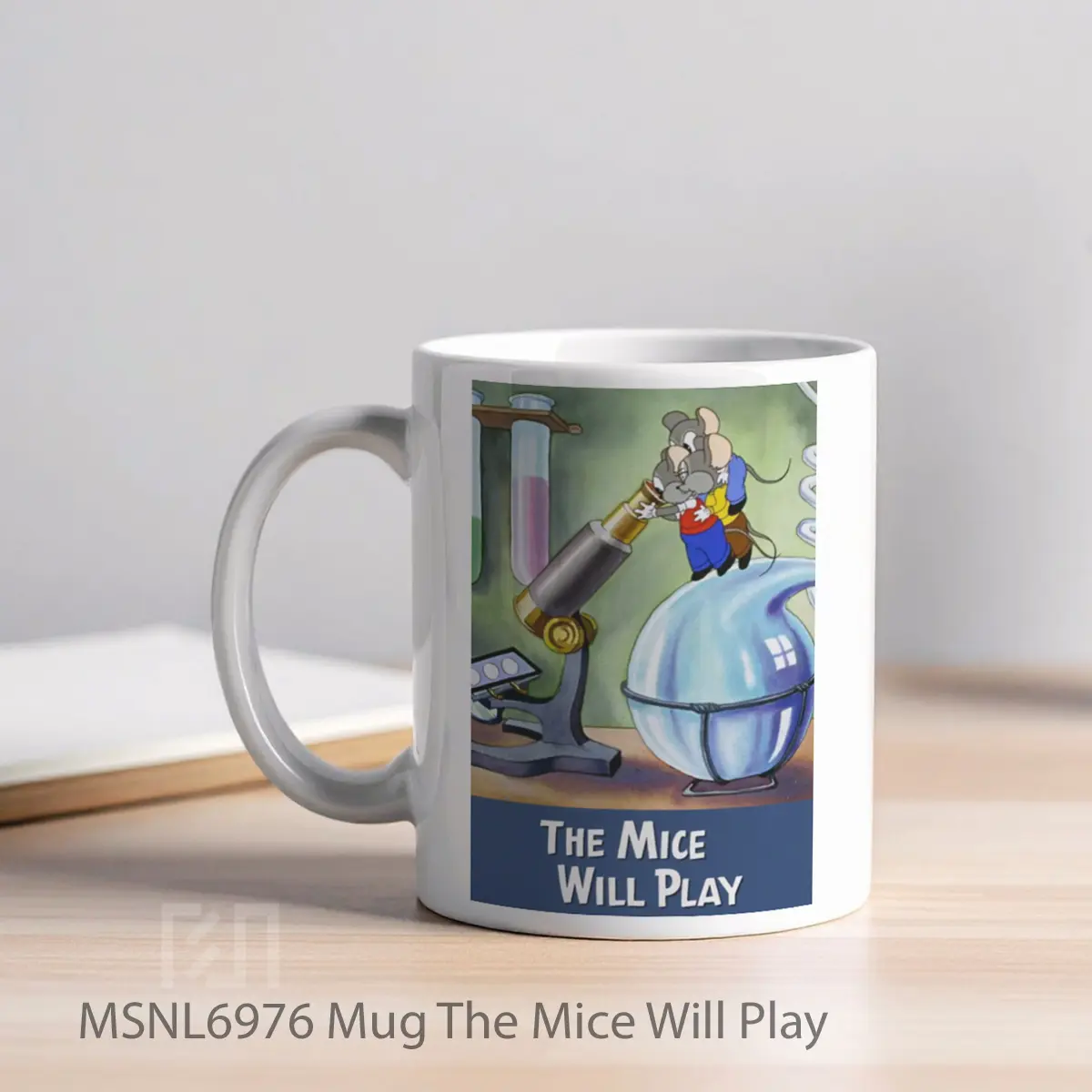 Mug The Mice Will Play Gelas Keramik Tema Film MSNL6976 - Tampak Kiri