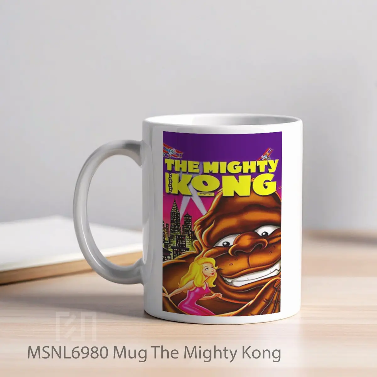 Mug The Mighty Kong Gelas Keramik Tema Film MSNL6980 - Tampak Kiri