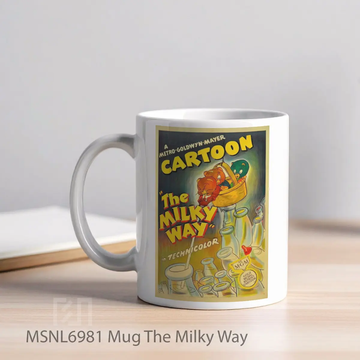 Mug The Milky Way Gelas Keramik Tema Film MSNL6981 - Tampak Kiri