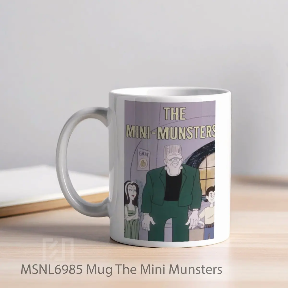 Mug The Mini Munsters Gelas Keramik Tema Film MSNL6985 - Tampak Kiri