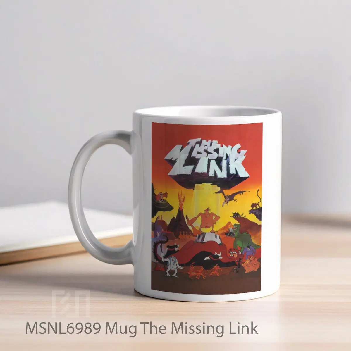 Mug The Missing Link Gelas Keramik Tema Film MSNL6989 - Tampak Kiri