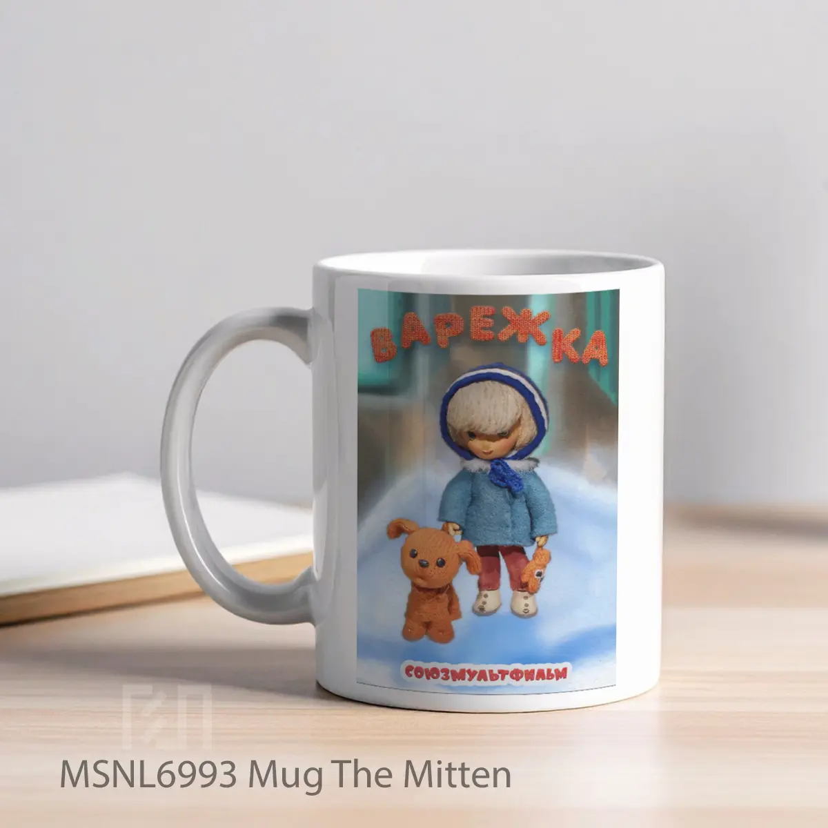 Mug The Mitten Gelas Keramik Tema Film MSNL6993 - Tampak Kiri