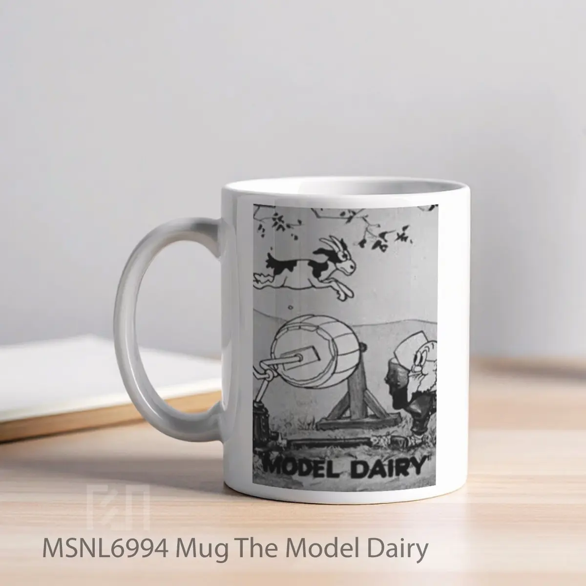Mug The Model Dairy Gelas Keramik Tema Film MSNL6994 - Tampak Kiri