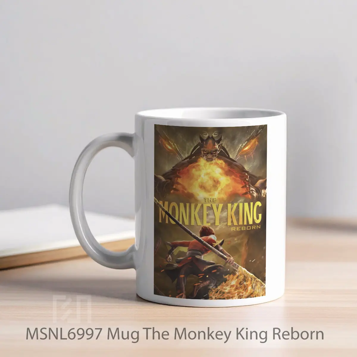 Mug The Monkey King Reborn Gelas Keramik Tema Film MSNL6997 - Tampak Kiri