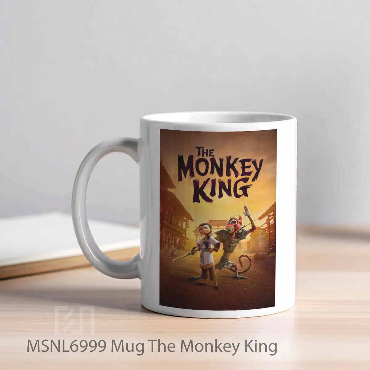 Mug The Monkey King Gelas Keramik Tema Film MSNL6999 - Tampak Kiri