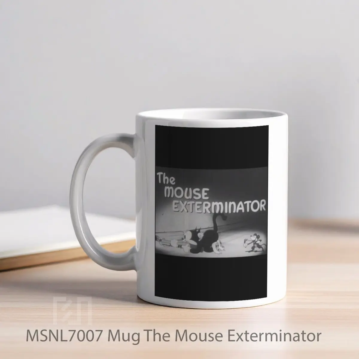 Mug The Mouse Exterminator Gelas Keramik Tema Film MSNL7007 - Tampak Kiri
