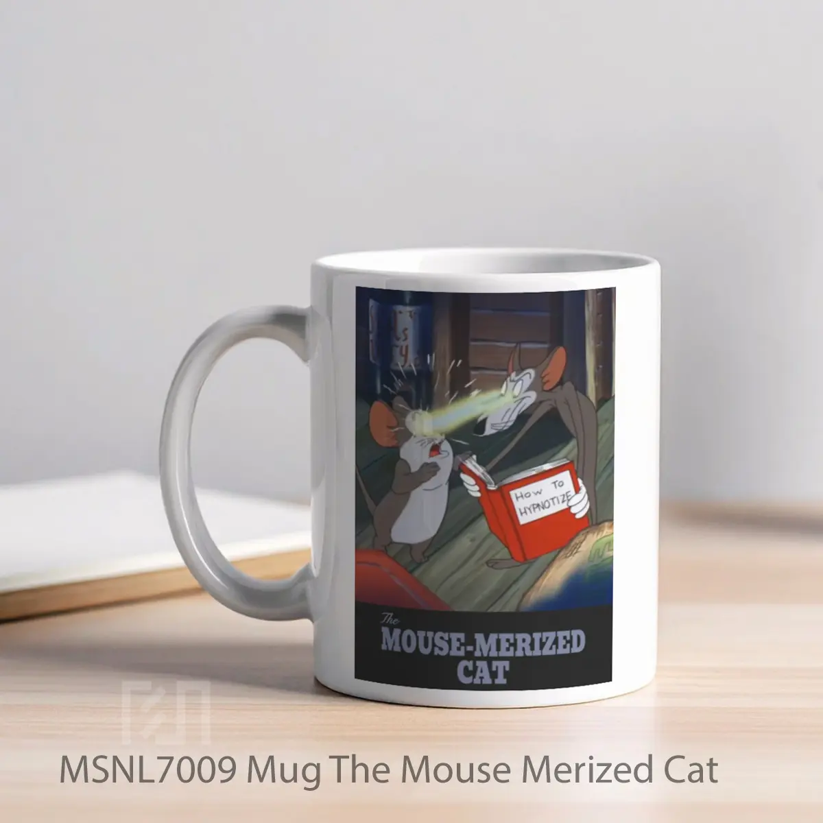 Mug The Mouse Merized Cat Gelas Keramik Tema Film MSNL7009 - Tampak Kiri