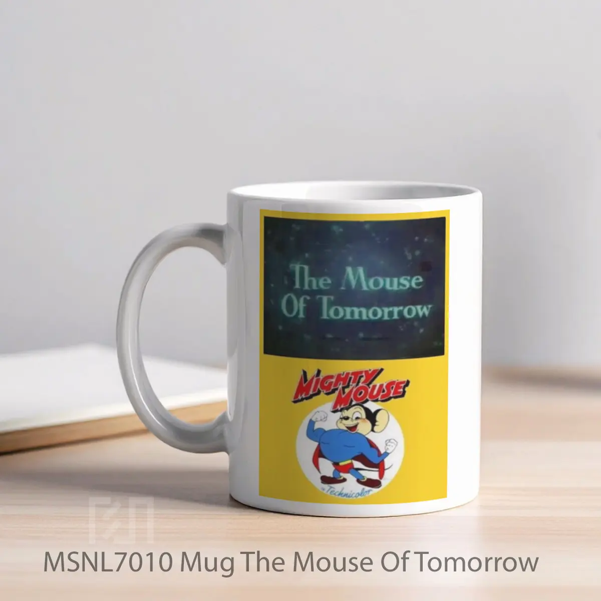 Mug The Mouse Of Tomorrow Gelas Keramik Tema Film MSNL7010 - Tampak Kiri