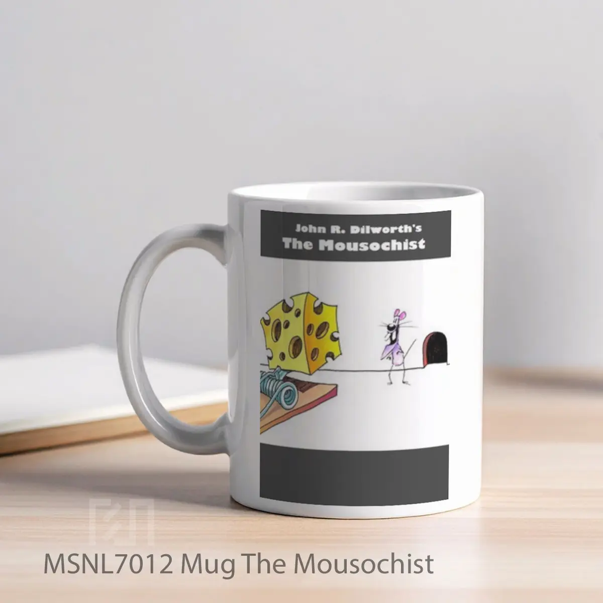 Mug The Mousochist Gelas Keramik Tema Film MSNL7012 - Tampak Kiri
