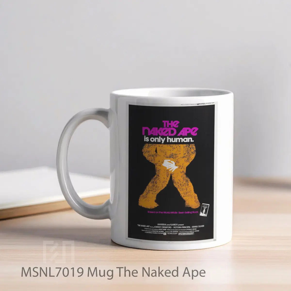 Mug The Naked Ape Gelas Keramik Tema Film MSNL7019 - Tampak Kiri