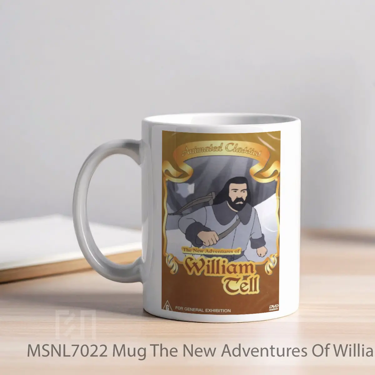 Mug The New Adventures Of William Tell Gelas Keramik Tema Film MSNL7022 - Tampak Kiri