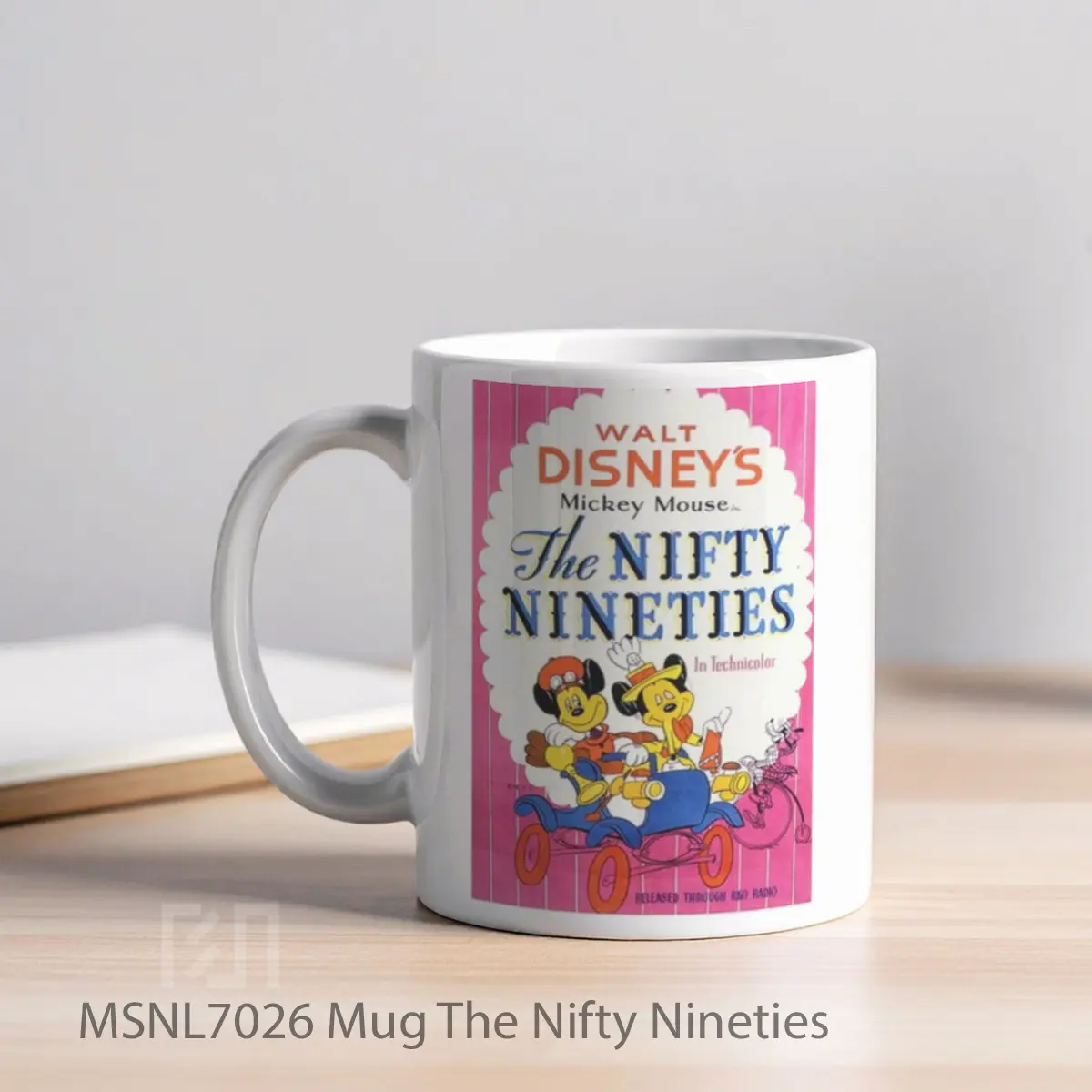 Mug The Nifty Nineties Gelas Keramik Tema Film MSNL7026 - Tampak Kiri
