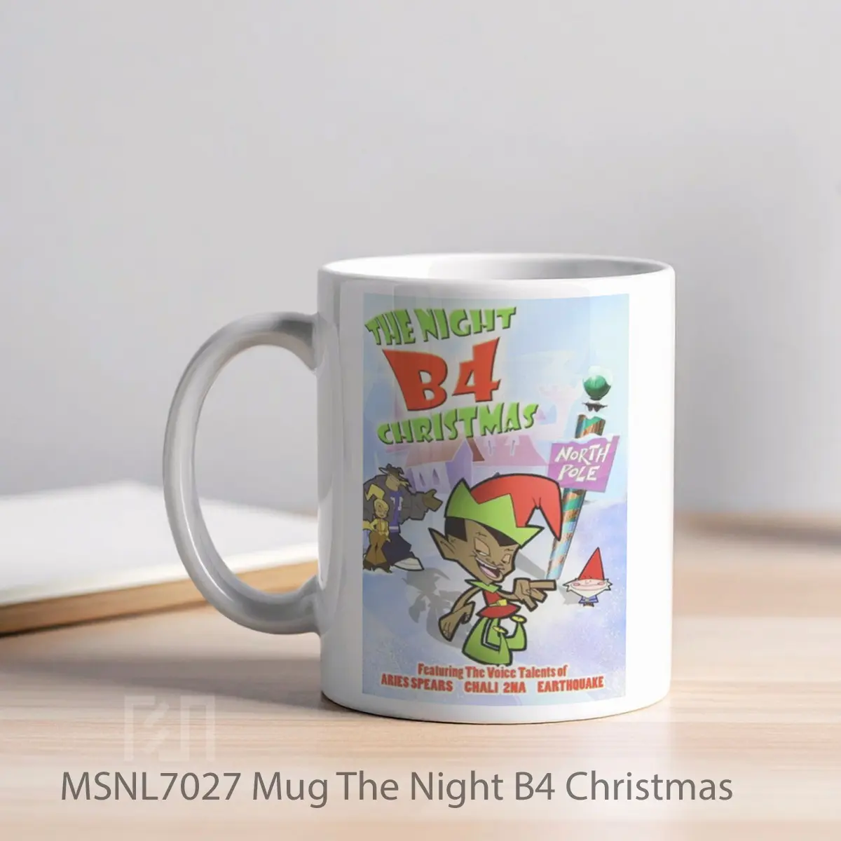 Mug The Night B4 Christmas Gelas Keramik Tema Film MSNL7027 - Tampak Kiri