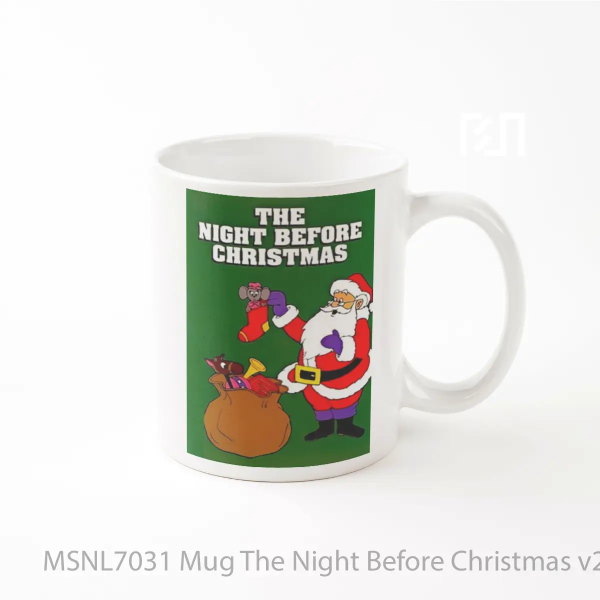 Mug The Night Before Christmas V2 Gelas Keramik Tema Film MSNL7031