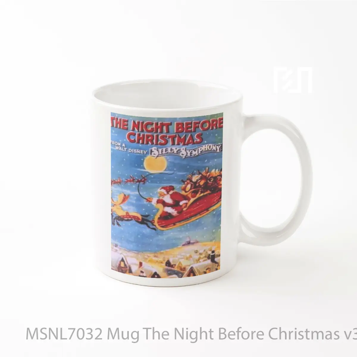 Mug The Night Before Christmas V3 Gelas Keramik Tema Film MSNL7032
