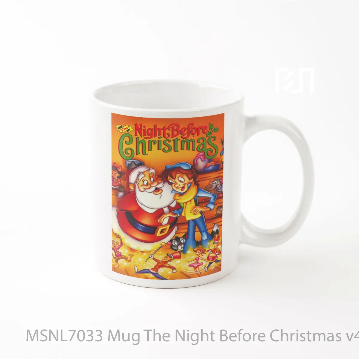 Mug The Night Before Christmas V4 Gelas Keramik Tema Film MSNL7033