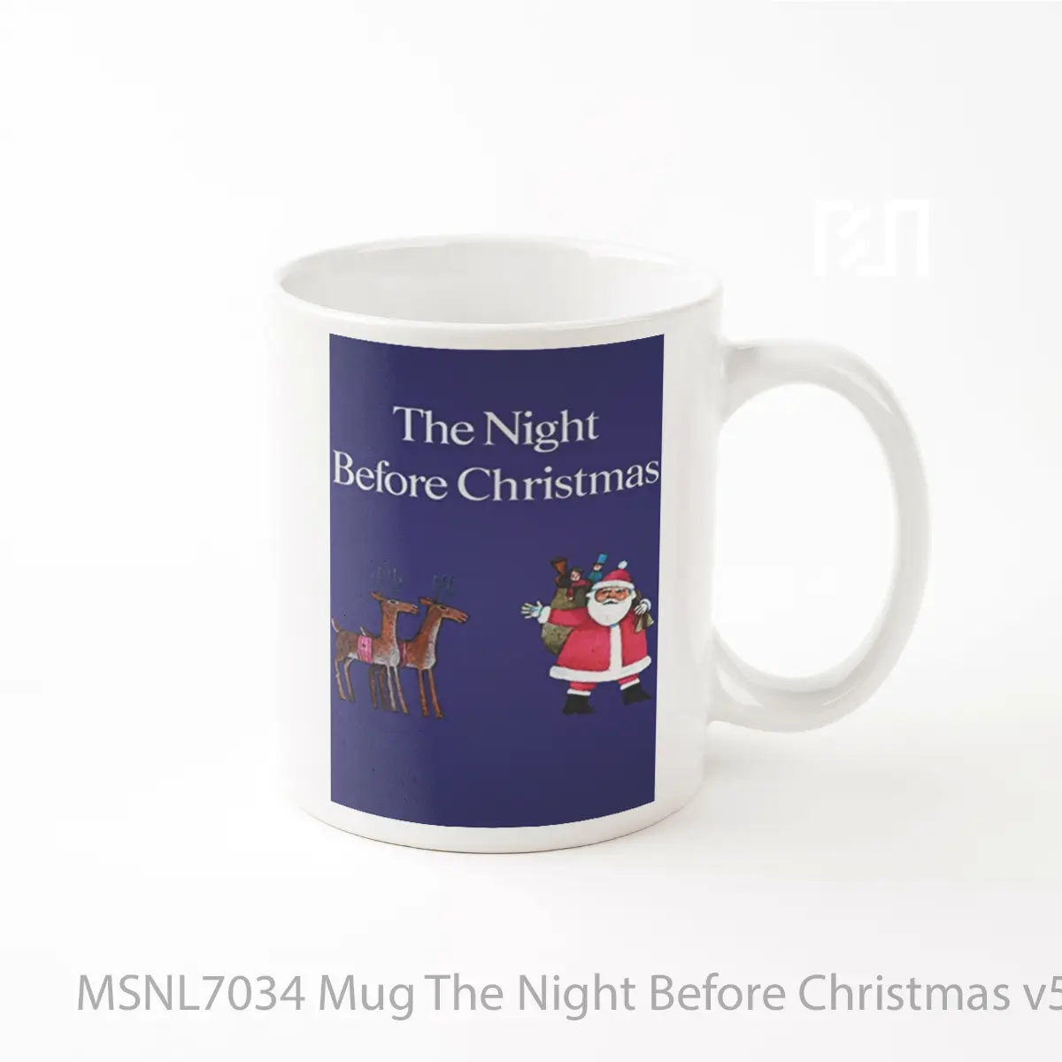Mug The Night Before Christmas V5 Gelas Keramik Tema Film MSNL7034