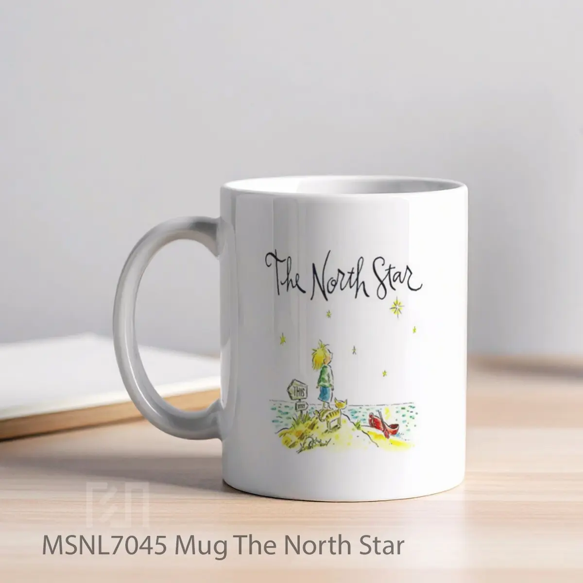 Mug The North Star Gelas Keramik Tema Film MSNL7045 - Tampak Kiri