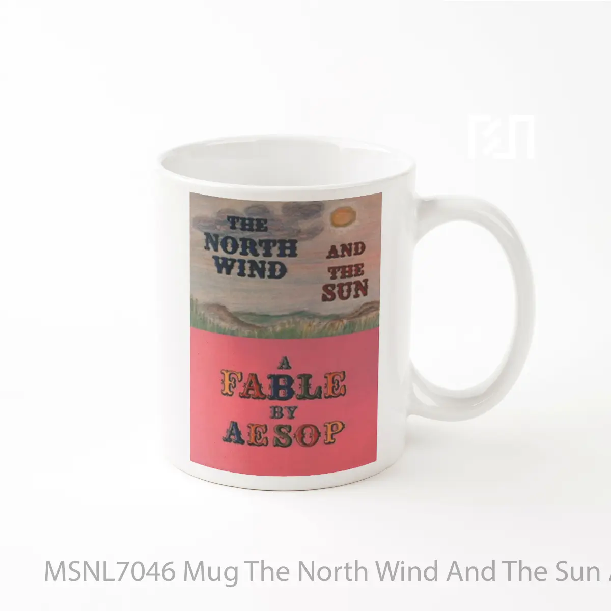 Mug The North Wind And The Sun A Fable By Aesop Gelas Keramik Tema Film MSNL7046