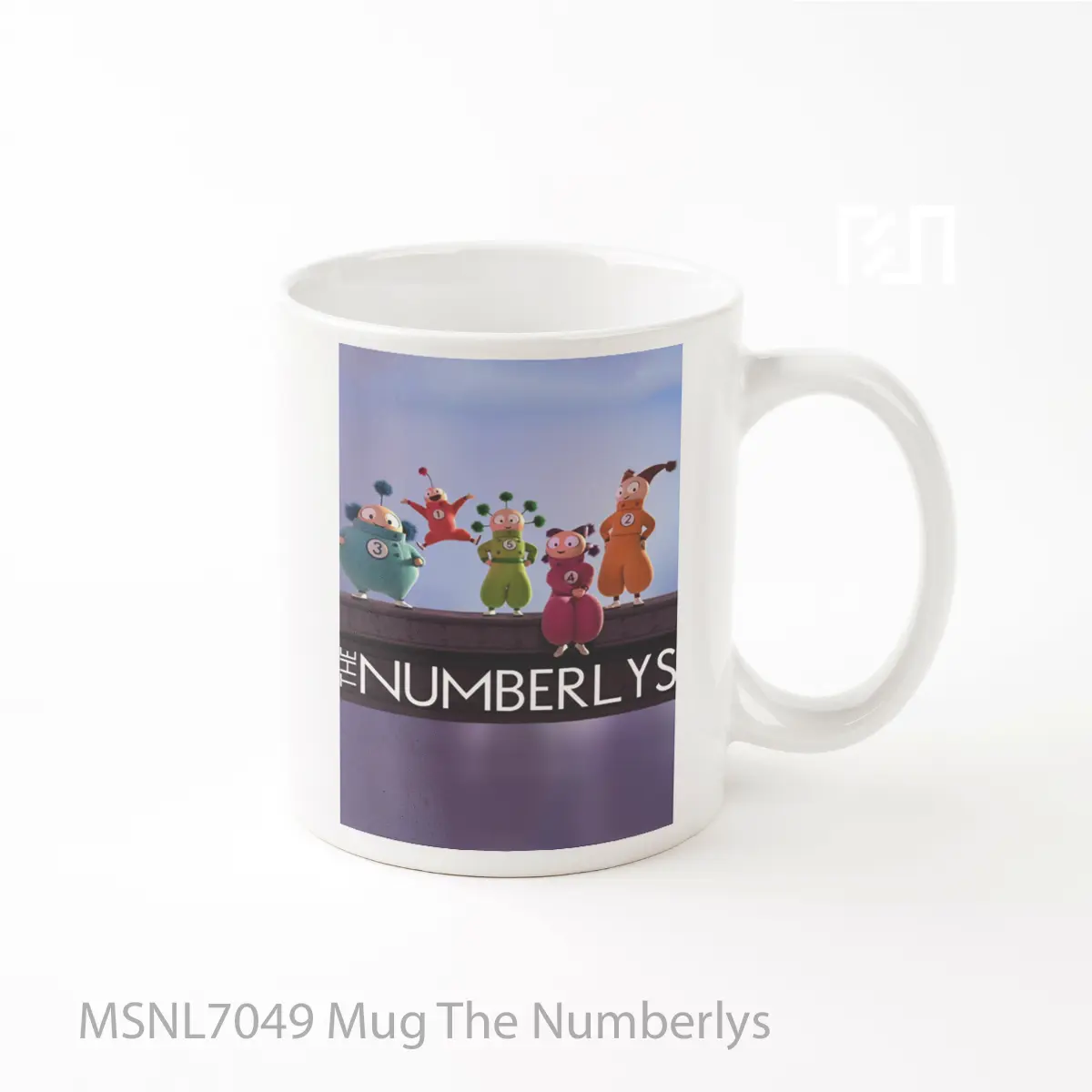 Mug The Numberlys Gelas Keramik Tema Film MSNL7049