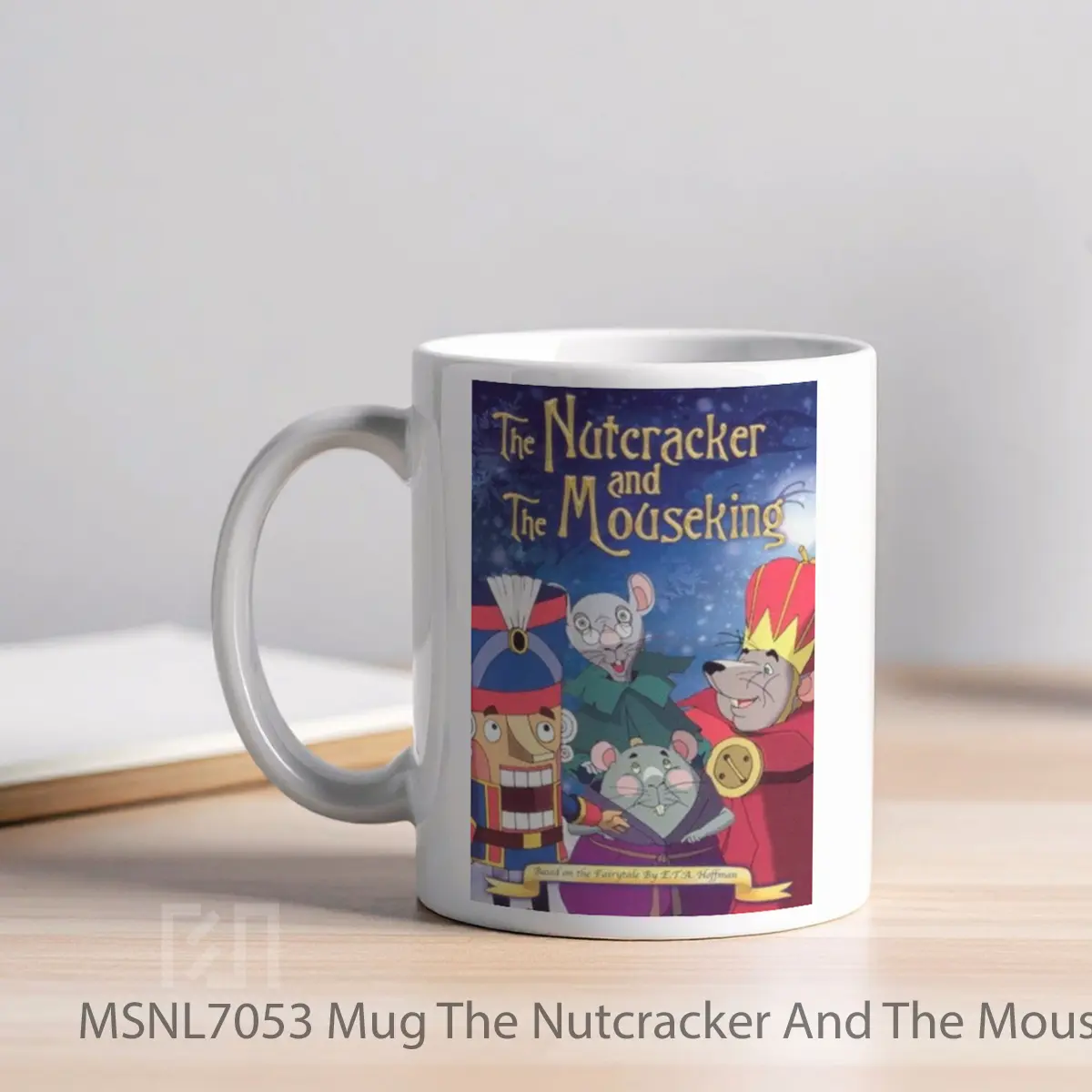 Mug The Nutcracker And The Mouseking Gelas Keramik Tema Film MSNL7053 - Tampak Kiri