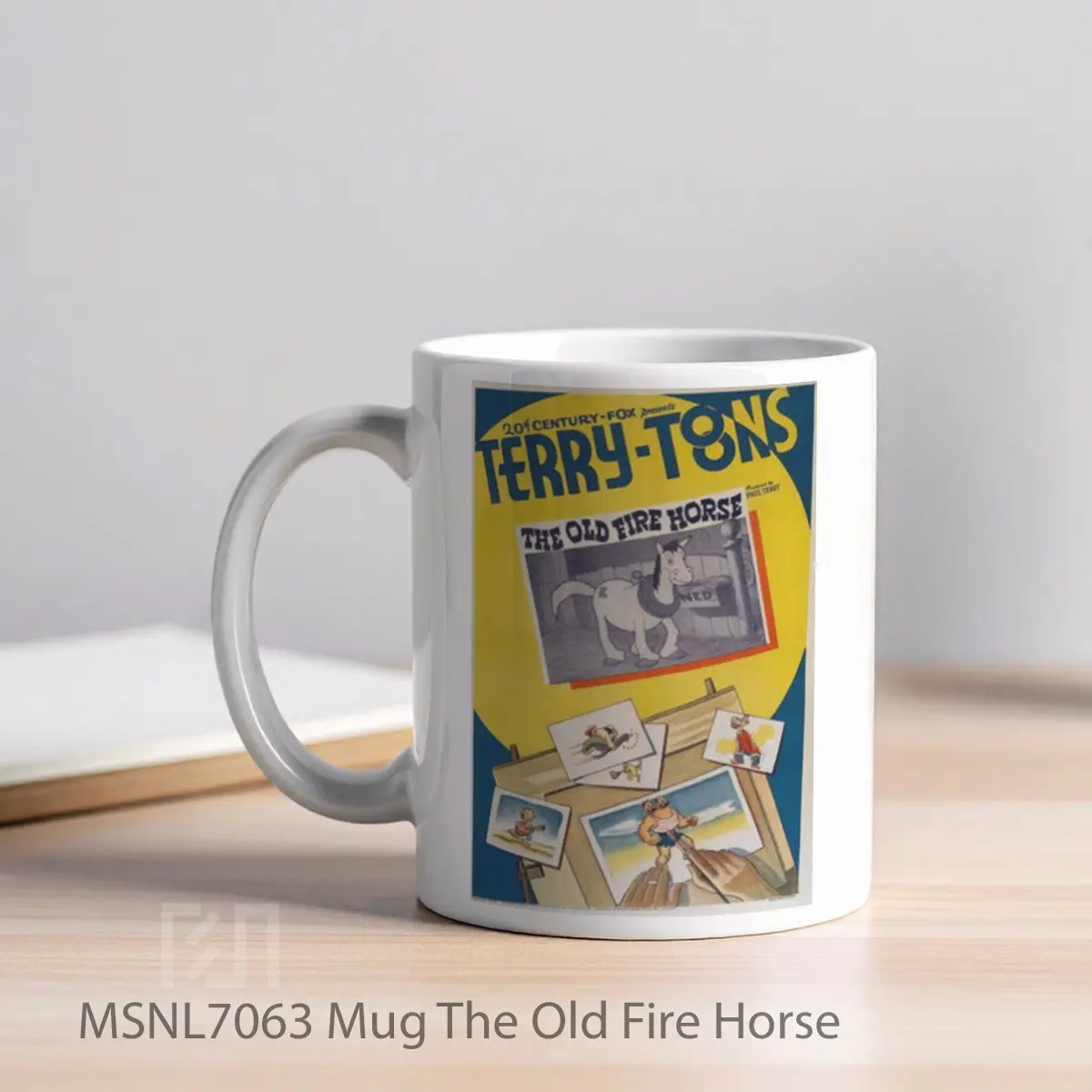 Mug The Old Fire Horse Gelas Keramik Tema Film MSNL7063 - Tampak Kiri