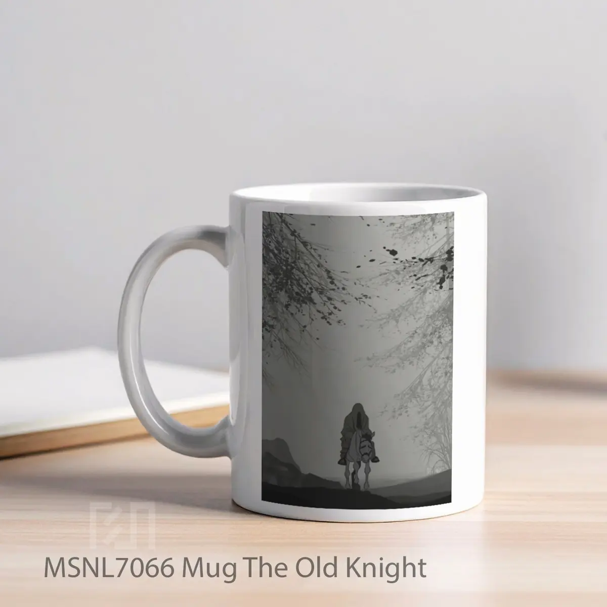 Mug The Old Knight Gelas Keramik Tema Film MSNL7066 - Tampak Kiri