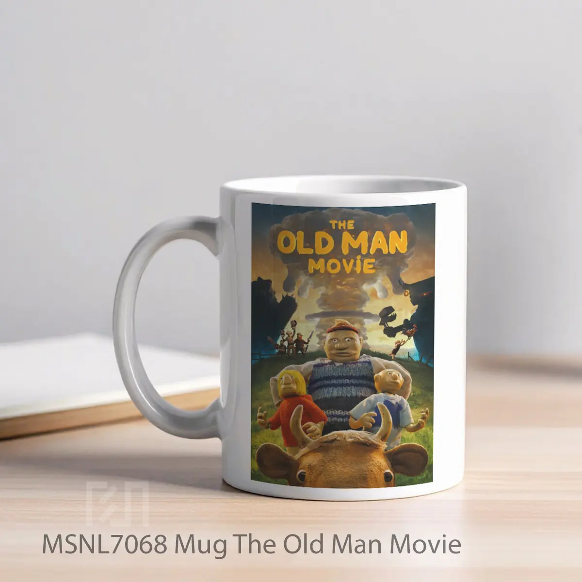 Mug The Old Man Movie Gelas Keramik Tema Film MSNL7068 - Tampak Kiri