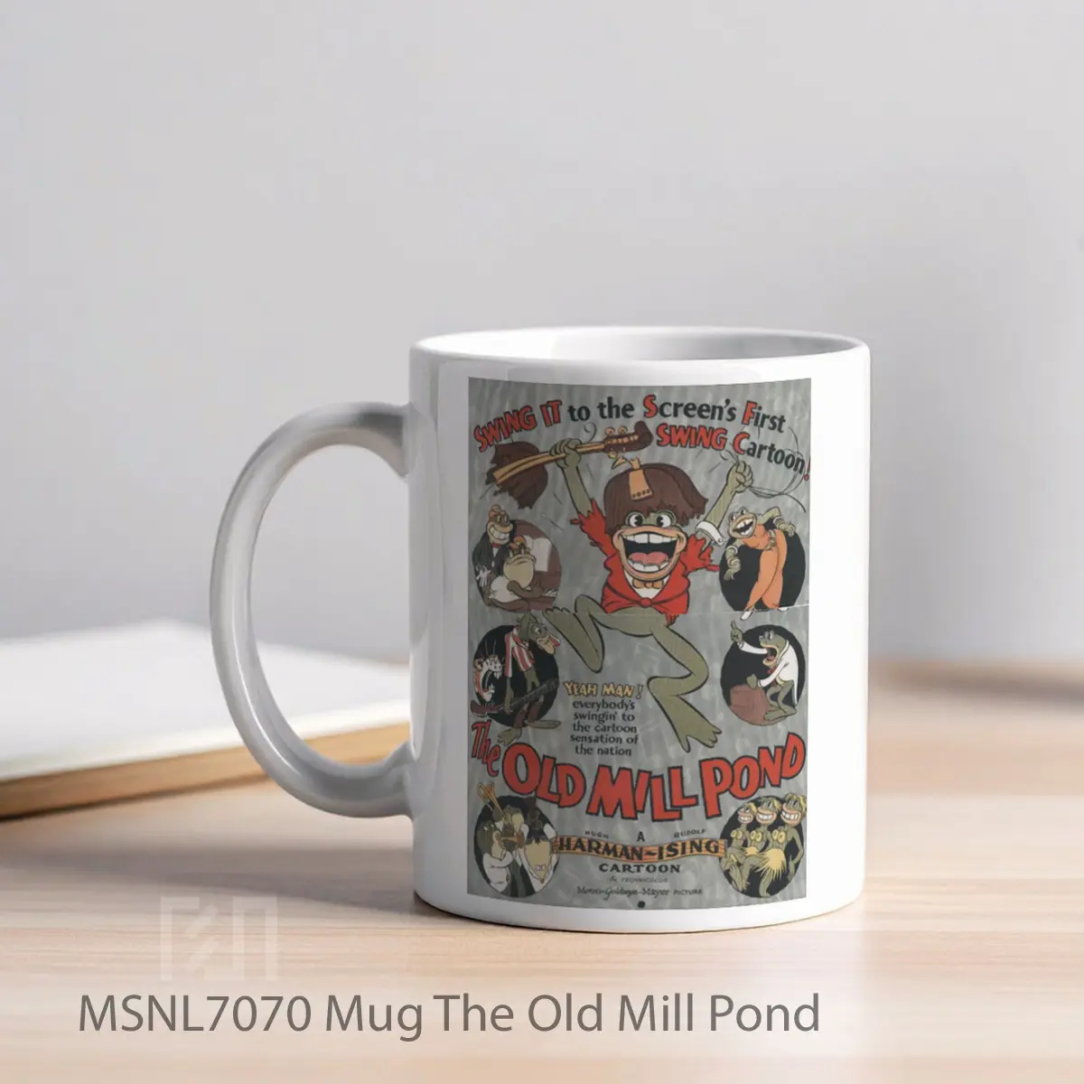 Mug The Old Mill Pond Gelas Keramik Tema Film MSNL7070 - Tampak Kiri