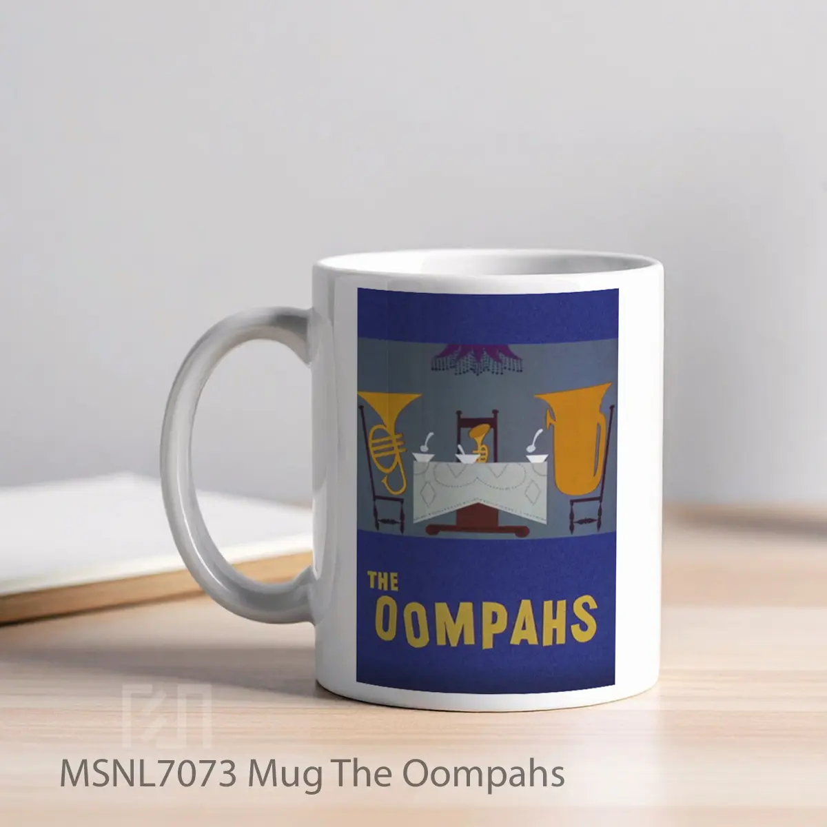 Mug The Oompahs Gelas Keramik Tema Film MSNL7073 - Tampak Kiri