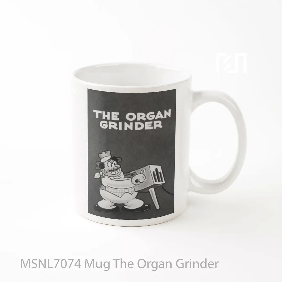 Mug The Organ Grinder Gelas Keramik Tema Film MSNL7074