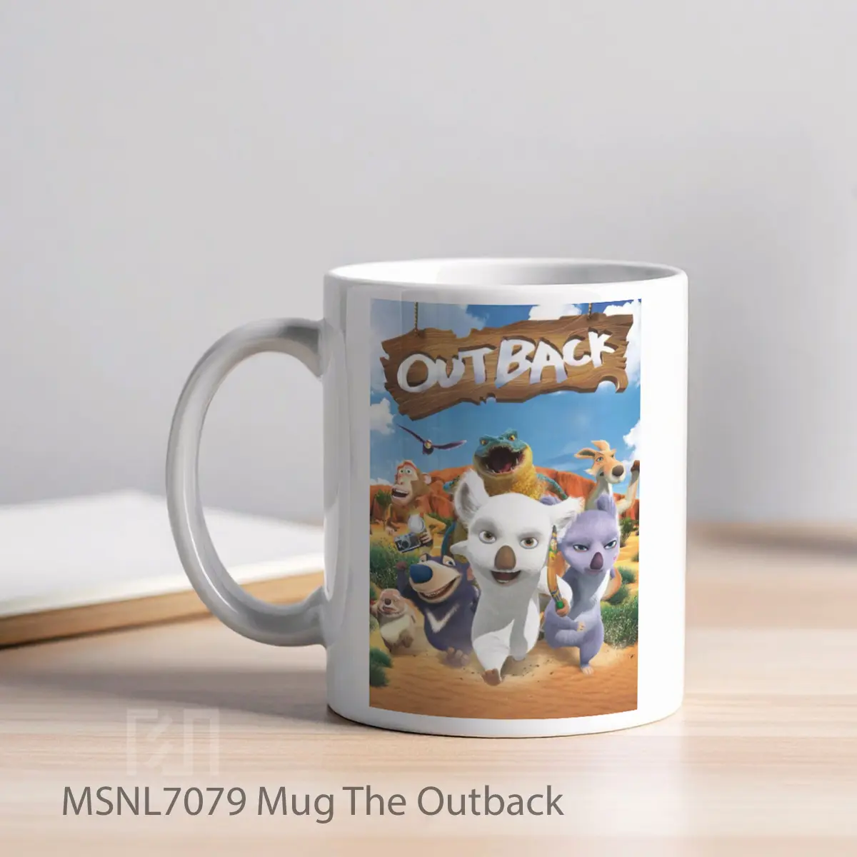 Mug The Outback Gelas Keramik Tema Film MSNL7079 - Tampak Kiri