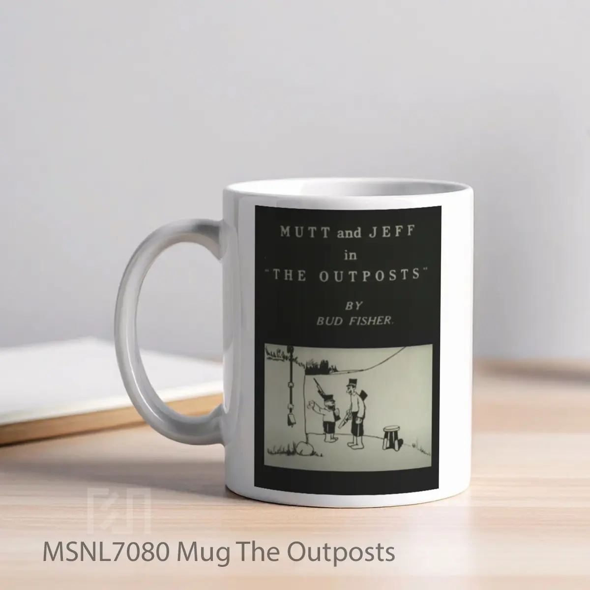 Mug The Outposts Gelas Keramik Tema Film MSNL7080 - Tampak Kiri