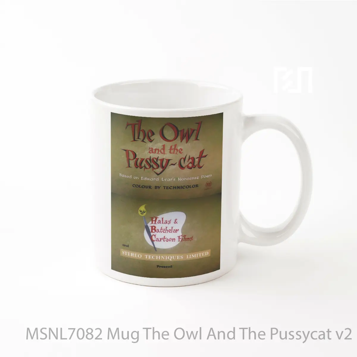 Mug The Owl And The Pussycat V2 Gelas Keramik Tema Film MSNL7082