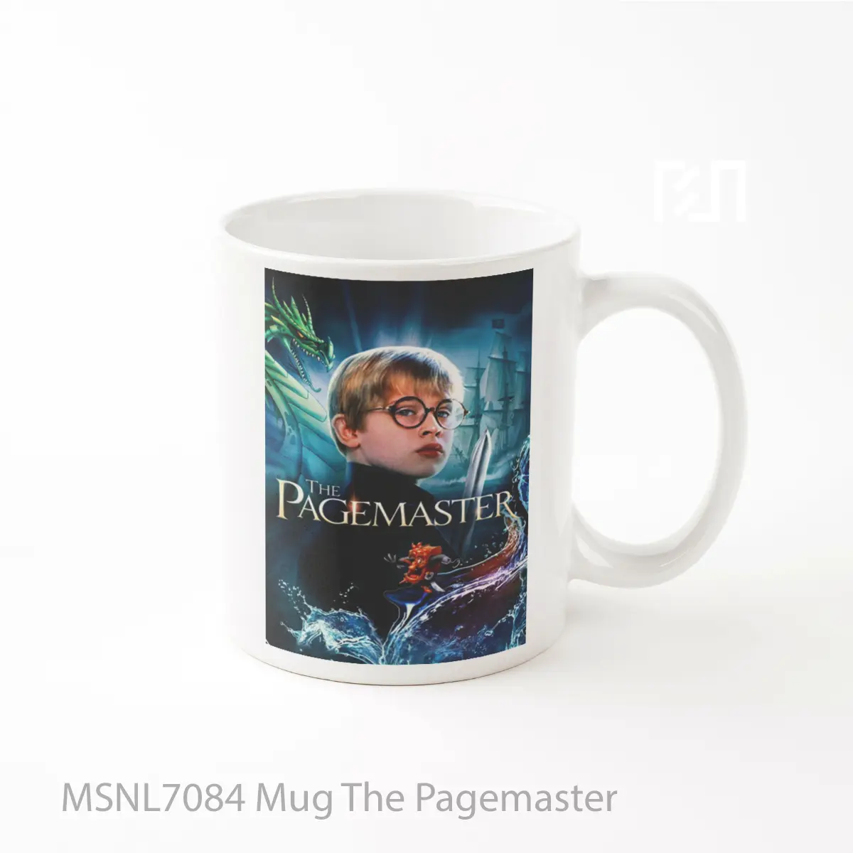 Mug The Pagemaster Gelas Keramik Tema Film MSNL7084