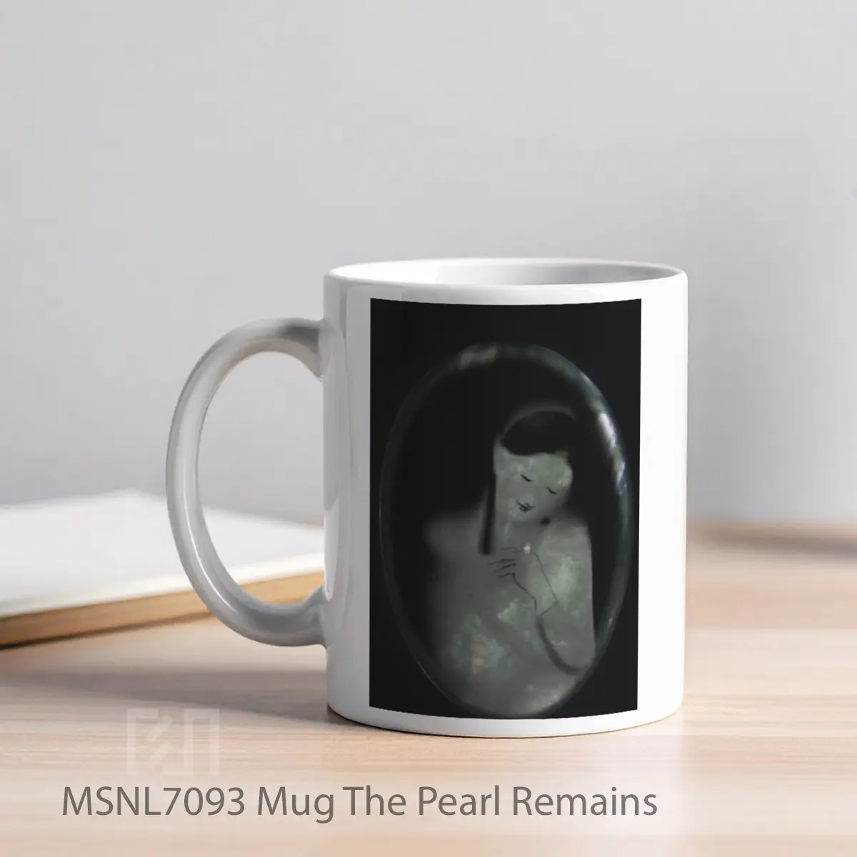Mug The Pearl Remains Gelas Keramik Tema Film MSNL7093 - Tampak Kiri