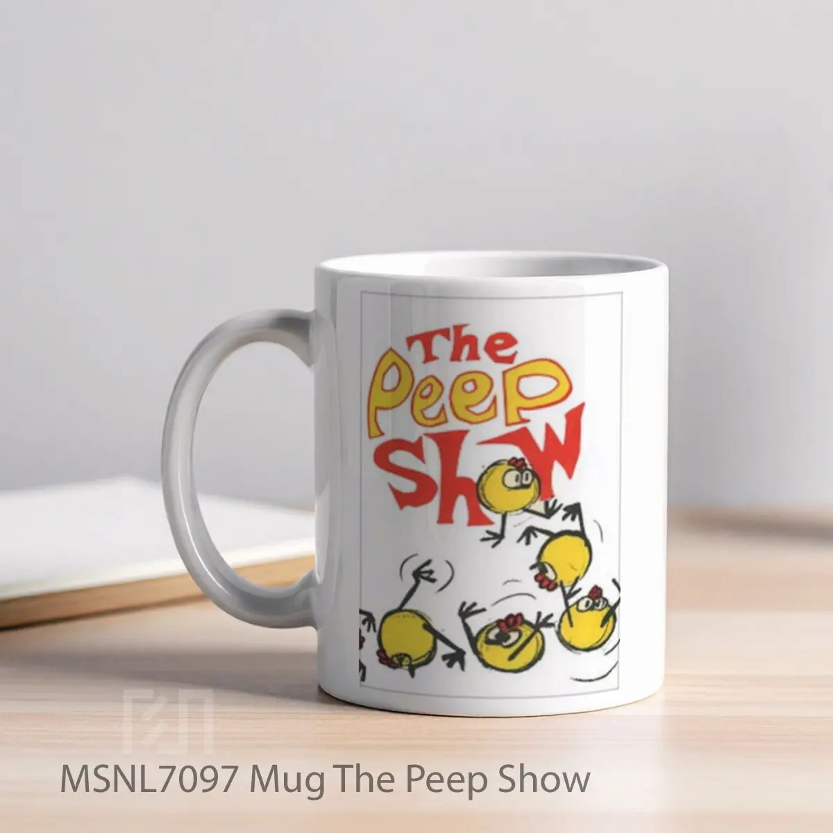 Mug The Peep Show Gelas Keramik Tema Film MSNL7097 - Tampak Kiri