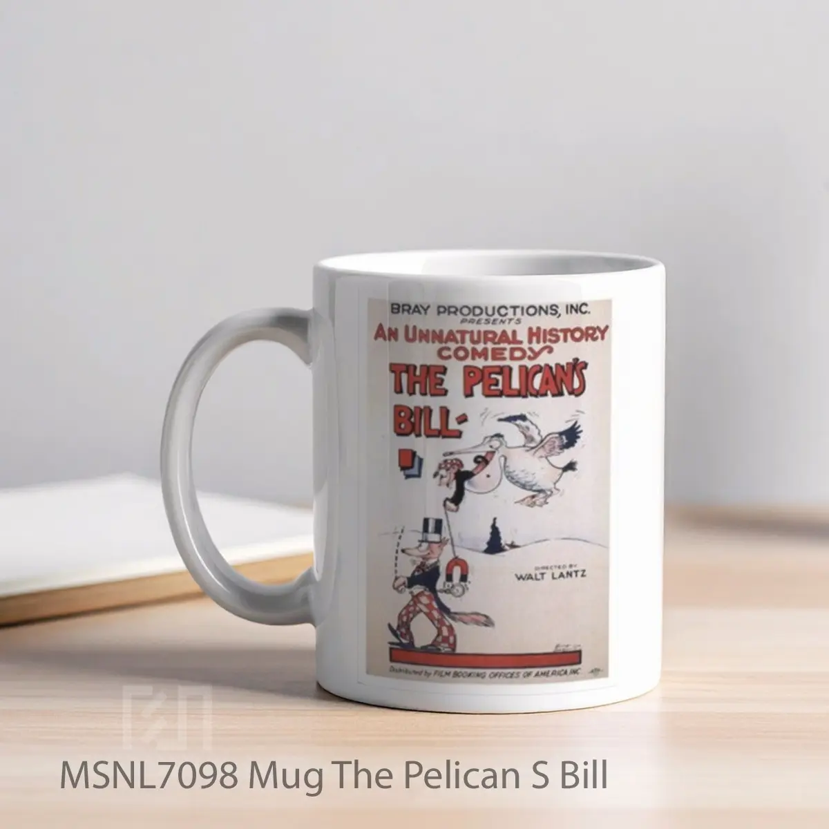 Mug The Pelican S Bill Gelas Keramik Tema Film MSNL7098 - Tampak Kiri