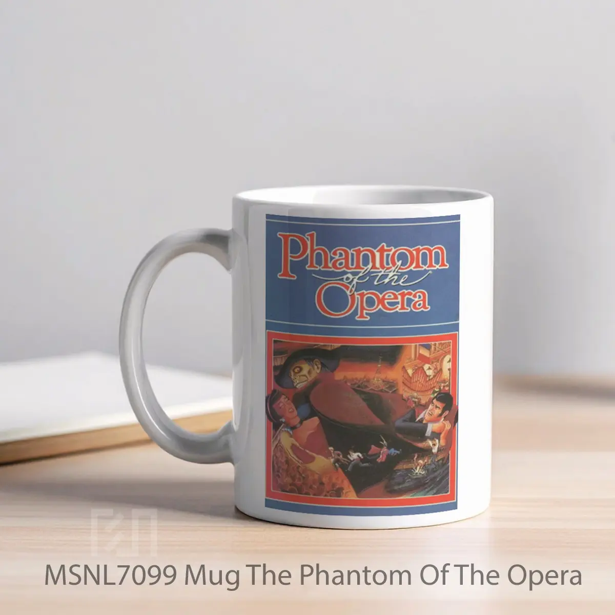 Mug The Phantom Of The Opera Gelas Keramik Tema Film MSNL7099 - Tampak Kiri